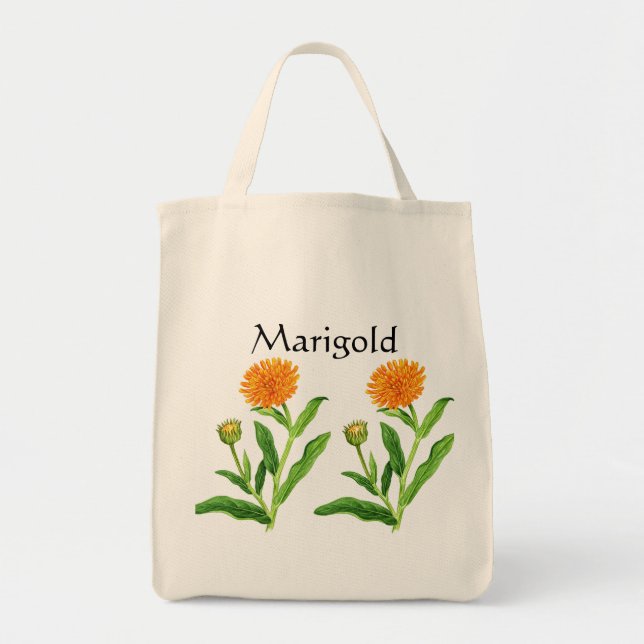 Tote Bag Herb Garden Series - Marigold (Devant)