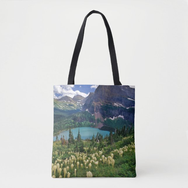 Tote Bag Herbe d'ours au-dessus du lac Grinnell (Devant)