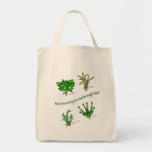 Tote Bag Herbes de persil, de sage, de romarin et de thym