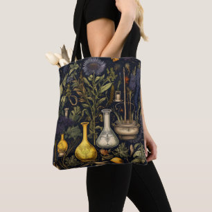Tote Bag Herbes magiques de l'Alchimie