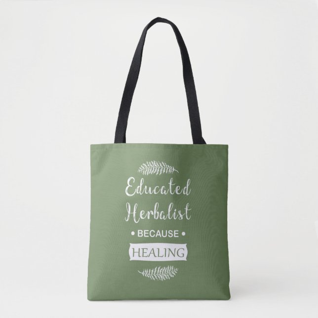Tote Bag herboriste instruit (Devant)