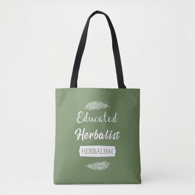 Tote Bag herboriste instruit (Devant)