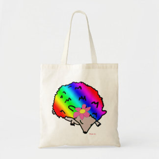 Tote Bag Hérisson Hippie Hérisson Rainbow Canvas Shopper Sa