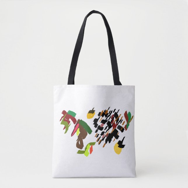Tote Bag Hérisson roulant automne  (Devant)