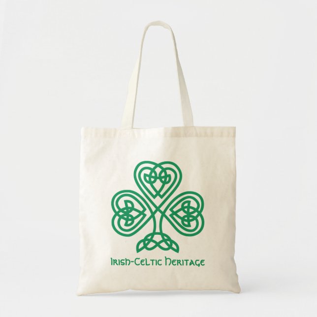 Tote Bag Héritage irlandais-celte fier - le shamrock (Devant)