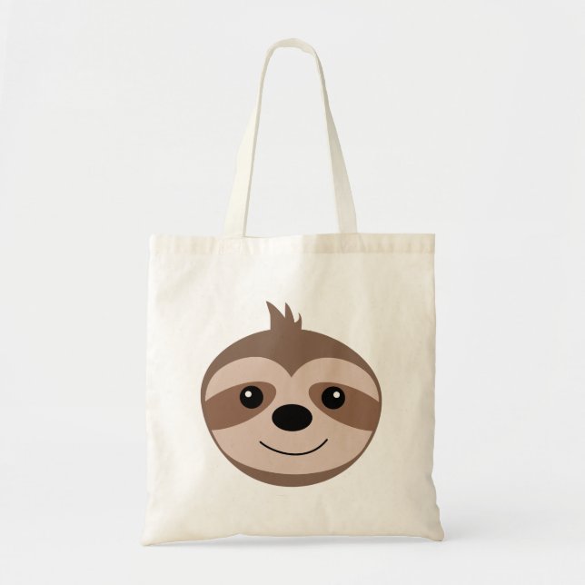 Tote Bag Hermoso oso perezoso sonriente (Devant)