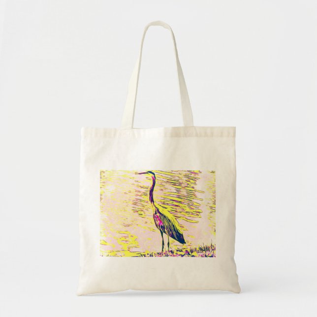 Tote Bag Heron Standing Tall (Devant)