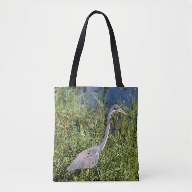Tote Bag Héron tricolore (Devant)
