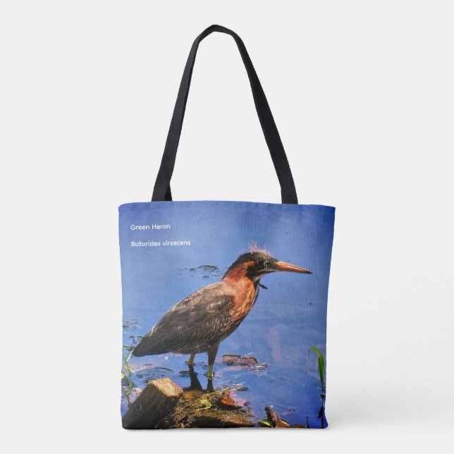 Tote Bag Héron vert (Butorides virescens) (Dos)