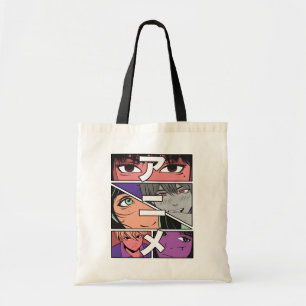 Tote Bag Héros d'Anime et Kanji japonais pour Anime
