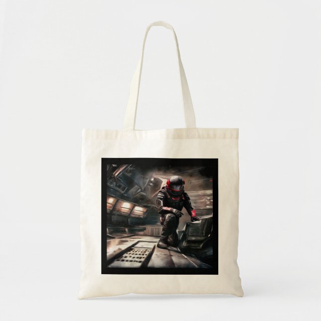 Tote Bag Héros SF à bord du vaisseau spatial 3 (Devant)