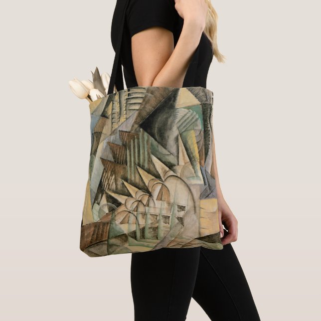 Tote Bag Heure de pointe, New York par Max Weber, Cubisme V (De près)