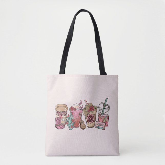 Tote Bag Heure du café Cowboy (Devant)