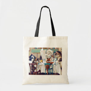 Tote Bag Heure du petit-déjeuner de chat, Louis Wain