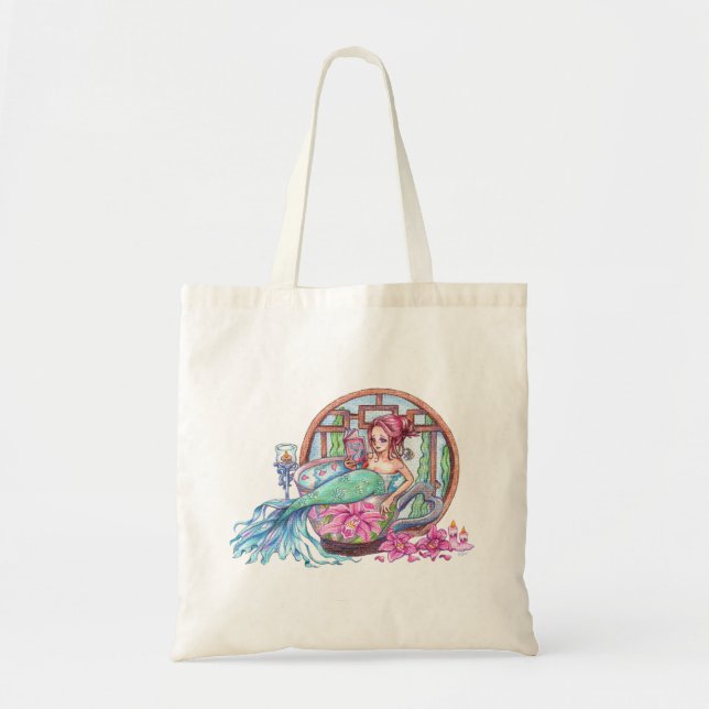 Tote Bag Heure du Spa de la sirène (Devant)