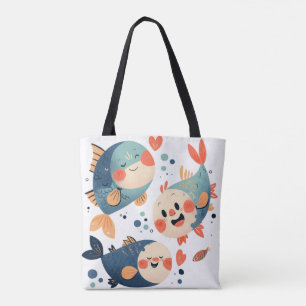 Tote Bag Heureux amis du poisson