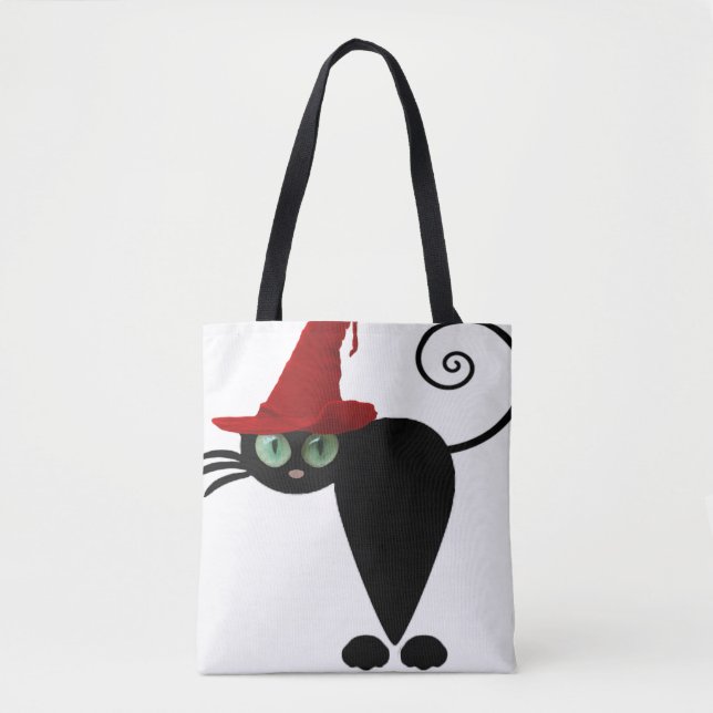 Tote Bag heureux citrouille d'Halloween effrayant (Devant)