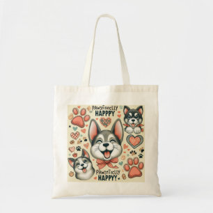 Tote Bag Heureux de manière puissante