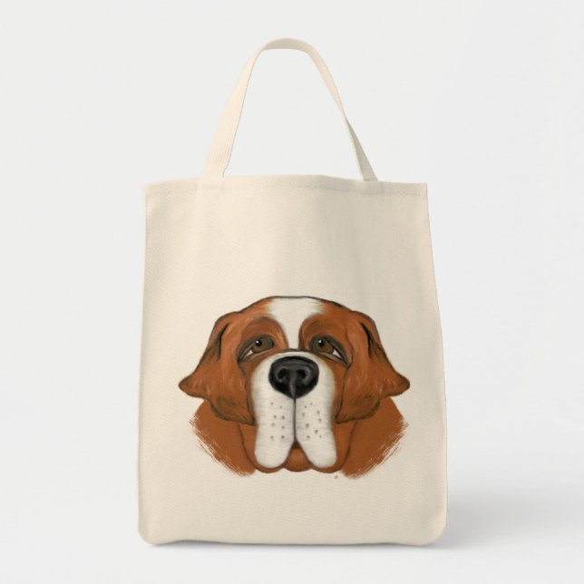 Tote Bag Heureux Saint Bernard (Devant)