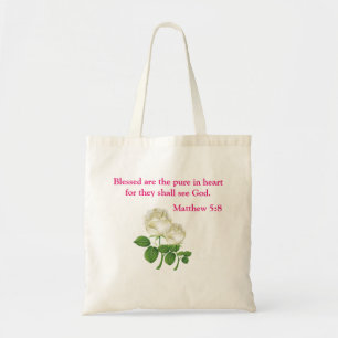 Tote Bag Heureux sont les purs dans le coeur