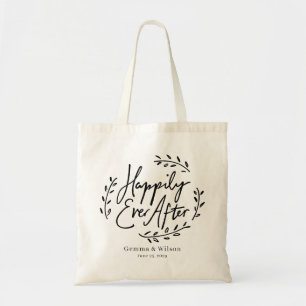 Tote Bag Heureux toujours après Mariage personnalisé