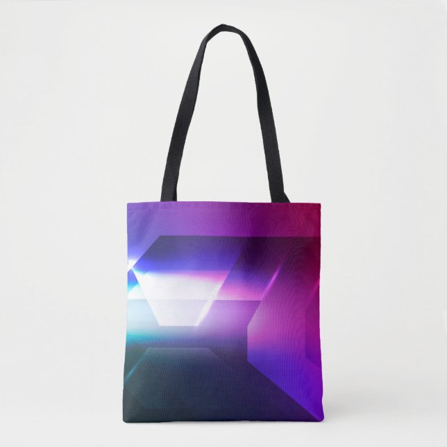 Tote Bag Hexagonal Abstrait forme arrière-plan abstrait, ar (Devant)