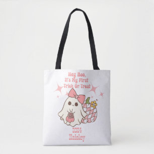 Tote Bag Hey Boo, C'est mon premier titre ou traitement per