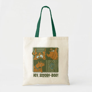 Tote Bag Hey Scooby-Doo Carré tribal Graphic