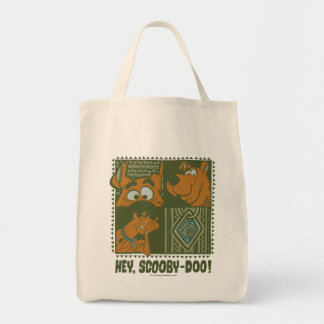 Tote Bag Hey Scooby-Doo Carré tribal Graphic