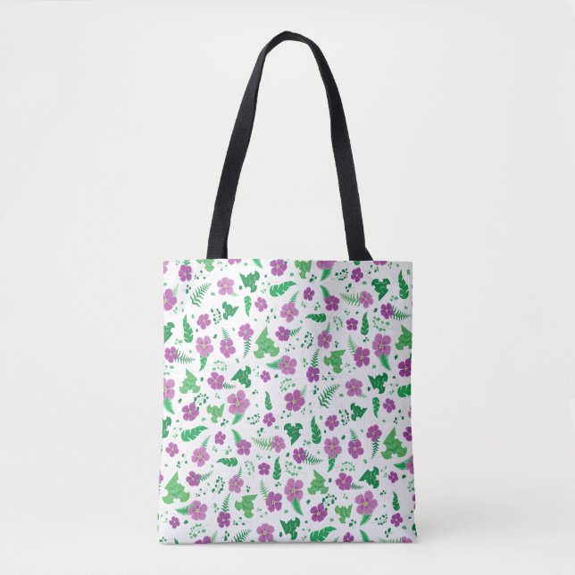 Tote Bag Hibiscus pourpre (Devant)
