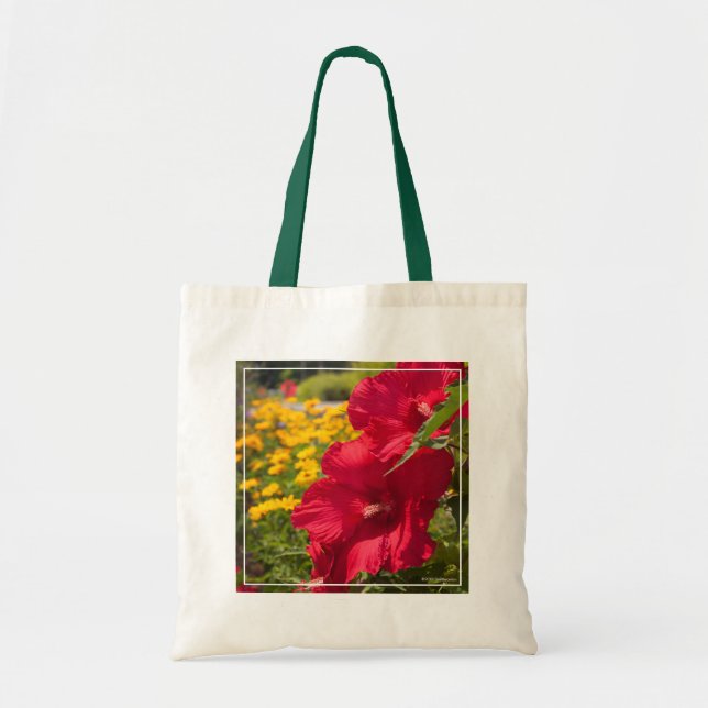 Tote Bag Hibiscus rouge (Devant)