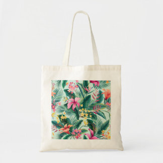 Tote Bag Hibiscus tropicaux : Motif Floral sans joint