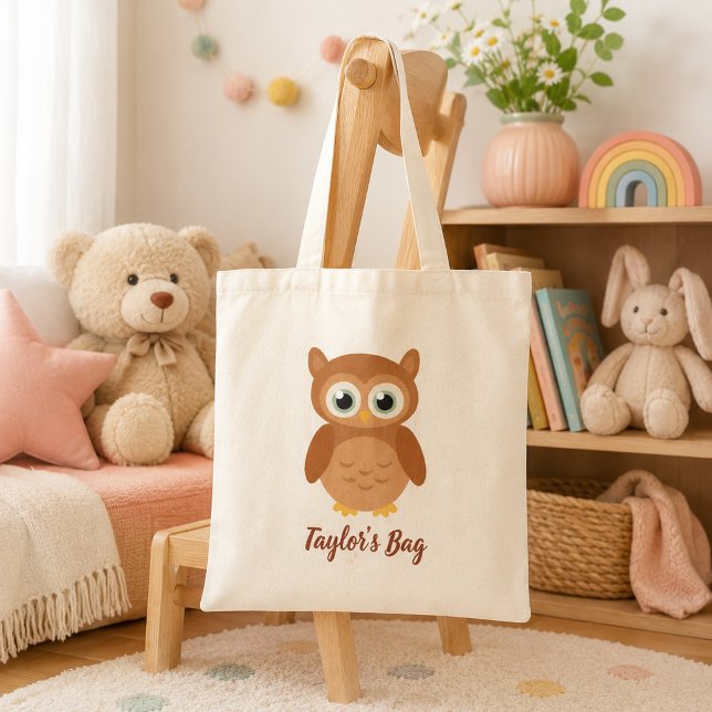 Tote Bag Hibou adorable (Créateur téléchargé)