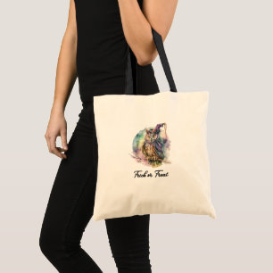 Tote Bag Hibou au chapeau de sorcière pastel Trick or Treat