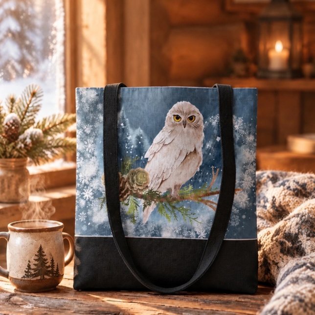 Tote Bag Hibou blanc (Créateur téléchargé)