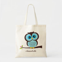 Hibou bleu mignon