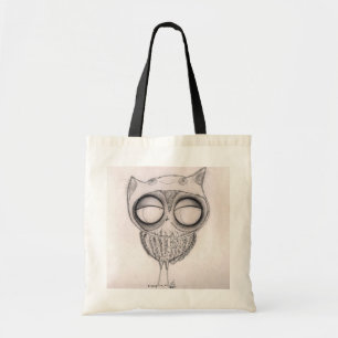 Tote Bag Hibou dans le Chat-Casquette - Fourre-tout
