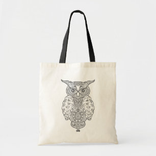 Tote Bag Hibou de griffonnage