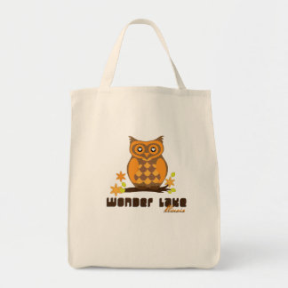 Tote Bag Hibou de huée votre épicerie faite sur commande