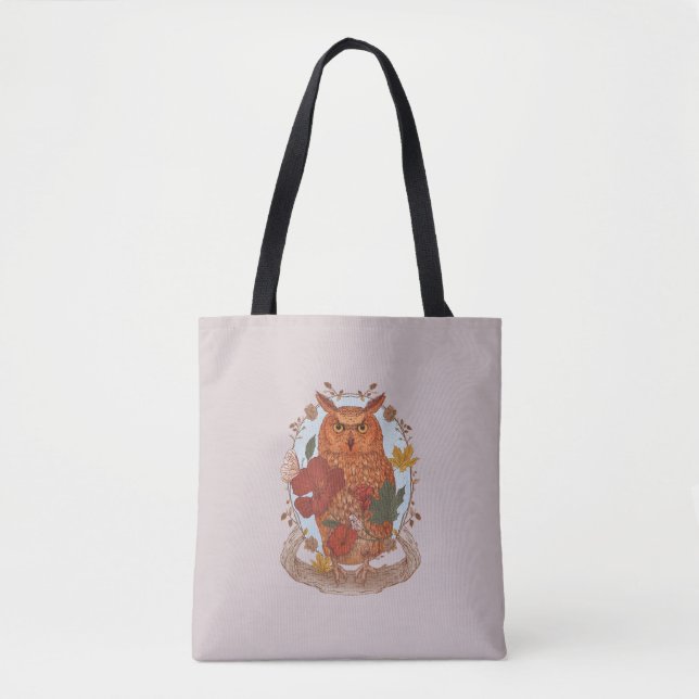 Tote Bag Hibou de la forêt (Devant)