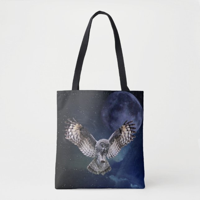 Tote Bag Hibou en vol (Devant)