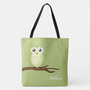 Tote Bag Hibou mignon Personalizble