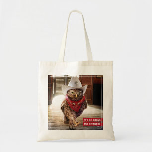 Tote Bag Hibou occidental dur de shérif avec l'attitude et