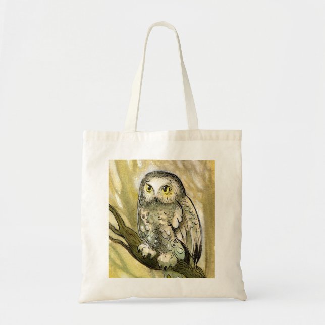 Tote Bag Hibou rêveur (Devant)
