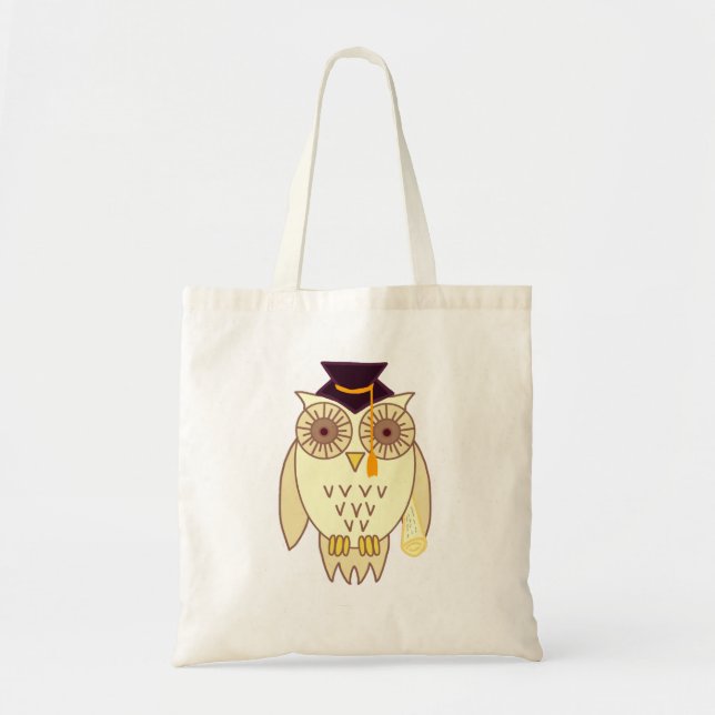 Tote Bag Hibou scolaire (Devant)