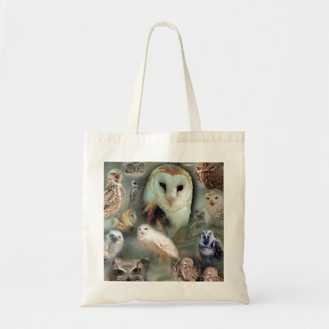 Tote Bag Hiboux heureux (Devant)