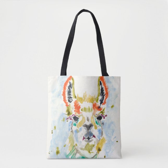 Tote Bag Hifi Llama - portrait (Devant)