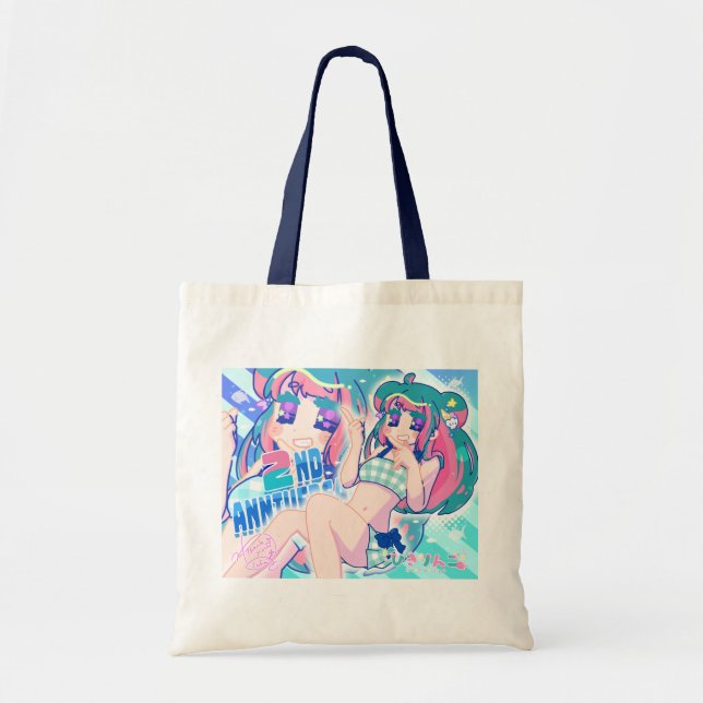 Tote Bag Hikiringo du 2e anniversaire — Neto chan d'été (Devant)