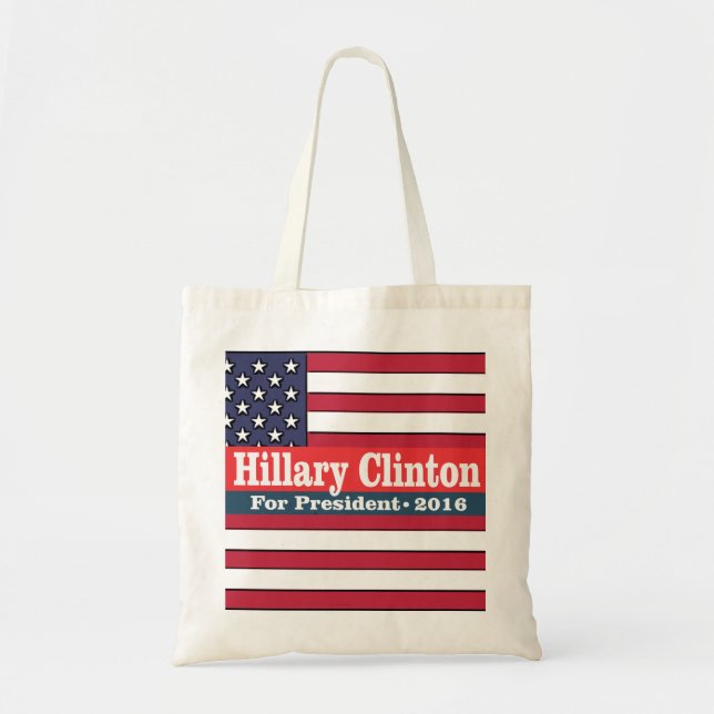 Tote Bag Hillary Clinton pour le président 2016 (Devant)