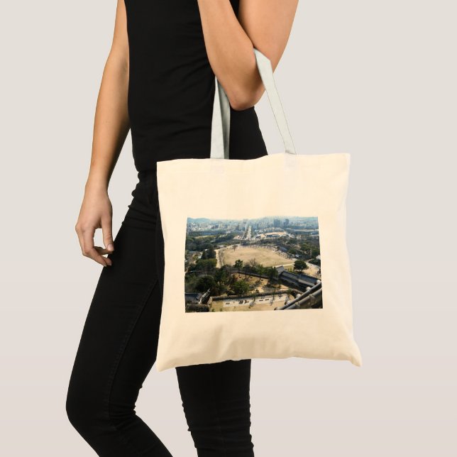 Tote Bag Himeji, Japon (Vue du château haut) (Devant (produit))